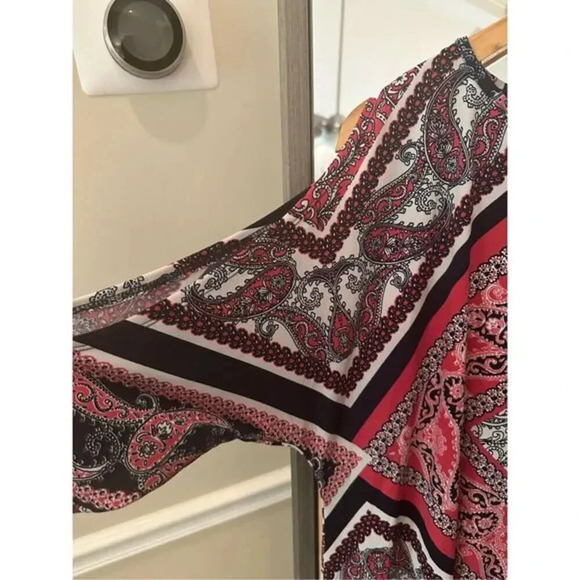 Ronnie Nicole Cold Shoulder Paisley Size 12 Shift Dress‎ - Picture 2 of 5